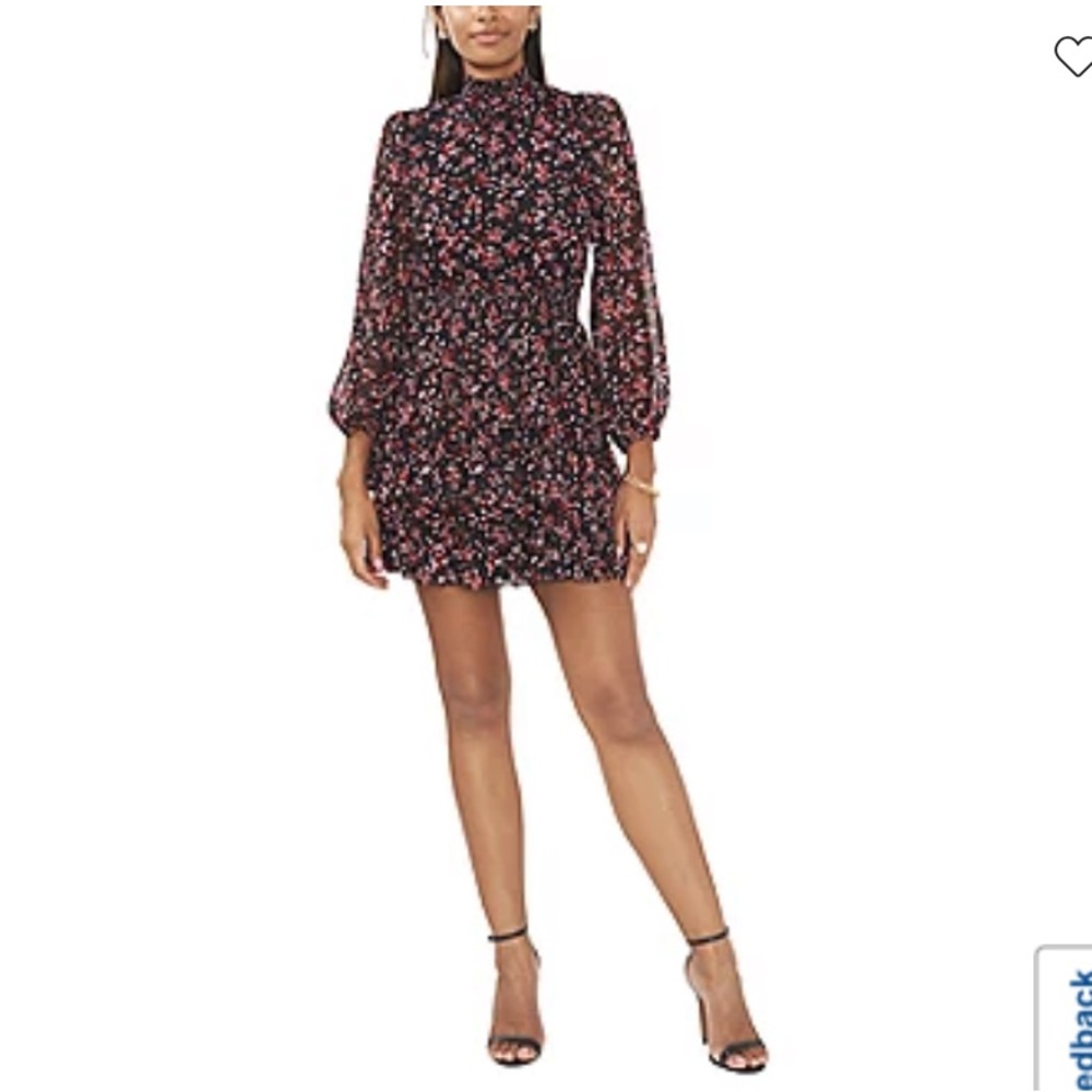 Sam & Jess floral ruffle tiered dress
